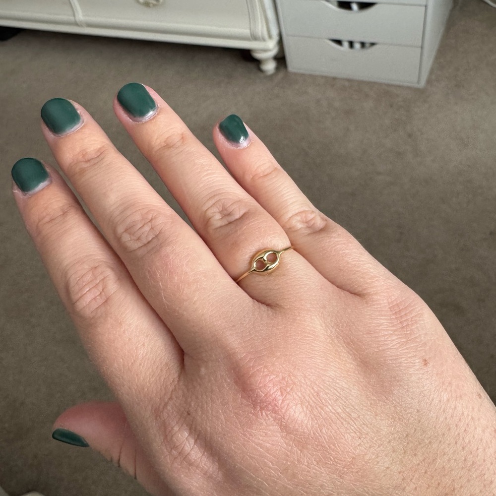 14k Gold Mariner Link Ring
